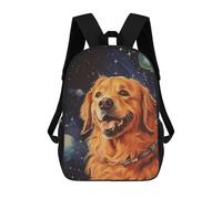 sinyumoney Golden Retriever Art School Backpack Water Resistant School Bag Business Backpack for Boys/Girls/Teenagers 17inch