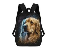 sinyumoney Golden Retriever Galaxy Art Print-1 Backpack School Bag Computer Rucksack for School/Work/Travel for Camping Outdoor Adventures And Daily Travel 17inch