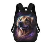 sinyumoney Golden Retriever Galaxy Art Print -2 Backpack School Business Laptop Rucksack Bag Unisex Casual Daypack for Girls Boys Teenage 17inch