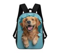 sinyumoney Golden Retriever Joy Backpack School Bag Water Resistant Computer Rucksack for Teenage Girls Boys Women Men 17inch