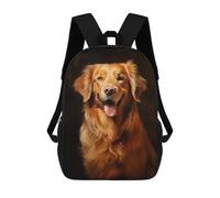 sinyumoney Golden Retriever School Backpack Computer Rucksack for School/Work/Travel- Perfect for Travel, Work And Daily Use 17inch