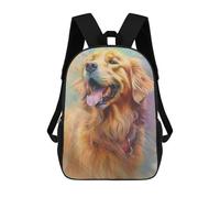 sinyumoney Golden Retriever Sketch School Backpack 3D Printed School Bags Boys Girls Laptop Backpack for Kids/Students/Adults 17inch