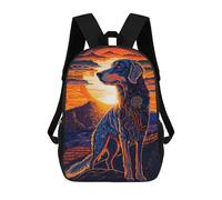 sinyumoney Golden Retriever Style 3 Backpacks 3D Printed Kids School Backpack Outdoor Casual Daypack Fashion Casual Children Backpacks Cute Travel Bags 17inch