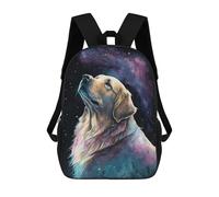 sinyumoney Golden Retriever Style 4 School Bag 3D Printed Children's School Backpack Casual Fashion Travel Backpacks for Kids School Students 17inch