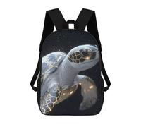 sinyumoney Golden Sea Turtle Animal School Backpack Lightweight Airport College Students Back Pack for Teenage Girls Boys Women Men 17inch