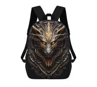 sinyumoney Golden Serpent Sovereign School Bags School Secondary High School College Backpack Travel for Girl, Teen Girls 17inch