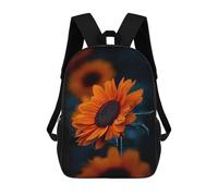 sinyumoney Golden Sunflower Backpack School Bag Water Resistant Travel Backpack Computer Bag for Girls Boys Teenage 17inch