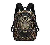 sinyumoney Golden Tiger Portrait-15 Backpack School Water Resistant Computer Rucksack for Men/Women 17inch