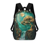 sinyumoney Golden Tree In The Cave School Backpack Water Resistant Computer Rucksack- Perfect for Travel, Work And Daily Use 17inch