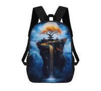 sinyumoney Golden Waterfall Fantasy Backpack School Large Water Resistant Laptop Backpack for Teenage Girls Boys Women Men 17inch