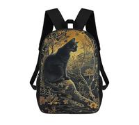 sinyumoney Golden Whispers 3D Printed Children's School Backpack for Kids High Capacity Travel Rucksacks Book Bags Kids School Bag Back Pack 17inch