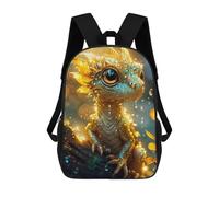 sinyumoney Golden Yellow Baby Dragon School Backpack Work Laptop Backpack Rucksack Bag for Teenage Girls Boys Women Men 17inch