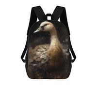 sinyumoney Goose Adorable Children's Backpacks School Backpack 3D Printed for Kids Travel Rucksacks Book Bags Kids 17inch School Bag