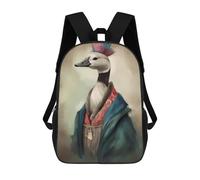 sinyumoney Goose Unrealism Children's School Backpack Fashion Casual Children's Backpacks 3D Printed School Bags Boy Large Backpack 17inch