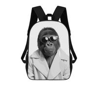 sinyumoney Gorilla Animals Funny Backpack School Bag Computer Rucksack for School/Work/Travel for Boys/Girls/Teenagers 17inch