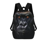 sinyumoney Gorilla Ape Portrait Backpack School Bag Backpack For Girls Boys Backpacks Large Capacity Kids Backpack Lightweight School Bags For Kids Students 17inch