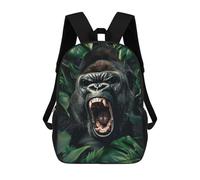 sinyumoney Gorilla In The Jungle Backpack School Bag Secondary Causal Travel High School Bags for School/Work/Travel 17inch
