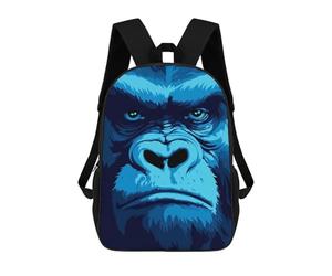 sinyumoney Gorilla Look Pixel Art Backpacks 3D Printed Kids School Backpack Outdoor Casual Daypack Fashion Casual Children Backpacks Cute Travel Bags 17inch