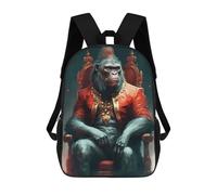 sinyumoney Gorilla Mysticism School Backpack Large Water Resistant Laptop Backpack for Girls Boys Teenage 17inch