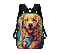 sinyumoney Got My Ball Children's Backpack, 3D Printed School Backpack, Backpack for Boys Girls, Adjustable School Bag for Primary School 17inch