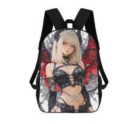 sinyumoney Gothic Angel with Red Wings Gaming Backpack School Computer Rucksack for School/Work/Travel- Perfect for Travel, Work And Daily Use 17inch