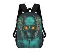 sinyumoney Gothic Skull Art Print-2 Rucksack School Secondary High School College Backpack Travel for Campus Outdoor Travel Sports 17inch