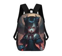 sinyumoney Gothic Vampire Maiden Kids Backpack, Kids School Bag 3D Printed School Backpacks for Boys And Teenager School Students 17inch