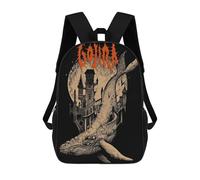 sinyumoney Gothic Whale Castle School Backpack School Secondary High School College Backpack Travel for Men/Women 17inch