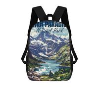 sinyumoney Gran Paradiso Italy Children's Backpacks School Backpack 3D Printed Backpack for Kids Travel Rucksacks Book Bags Kids School Bag 17inch
