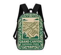 sinyumoney Grand Canyon National Park Illustration Rucksack Water Resistant School Bag Business Backpack for Boys/Girls/Teenagers 17inch