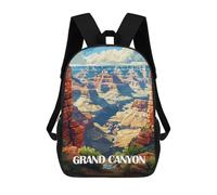 sinyumoney Grand Canyon USA Travel Backpack with Pocket 3D Printed Backpacks, Travel Rucksacks Book Bags Kids School Bag 17inch