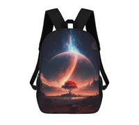 sinyumoney Grand Tree Universe Backpack 3D Printed Children's School Backpack for Kids High Capacity Travel Rucksacks Book Bags Kids School Bag Back Pack 17inch