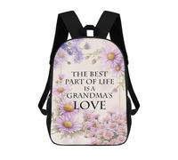 sinyumoney Grandmas Love Quote Backpack School Daypacks Business Backpack Water Resistant Bookbag for Camping Outdoor Adventures And Daily Travel 17inch