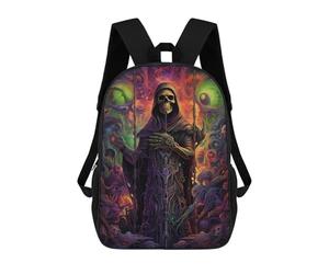 sinyumoney Grave Warden 3D Printed Children's School Backpack for Kids High Capacity Travel Rucksacks Book Bags Kids School Bag Back Pack 17inch