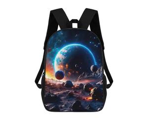sinyumoney Gravitational Collision Backpack School Bag Rucksack for Girls Boys Backpacks Large Capacity Kids Back Pack Lightweight School Bags for Children Students 17inch