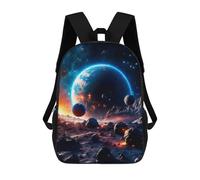 sinyumoney Gravitational Collision School Bags High Secondary School Bags Casual Backpack for Camping Outdoor Adventures And Daily Travel 17inch