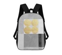 sinyumoney Gray And Gold Art D School Backpack Water Resistant Travel Backpack Computer Bag - Perfect for Travel, Work And Daily Use 17inch