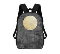 sinyumoney Gray And Gold Art F Backpack School Bag Large Water Resistant Laptop Backpack for Teenage Girls Boys Women Men 17inch