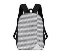 sinyumoney Gray Lines 1 School Bags Lightweight Casual Daypack School Backpacks for School/Work/Travel 17inch