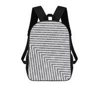 sinyumoney Gray Lines 3 Ronaldo Backpack, Children's Backpack, Student School Bag, Book Bag, 3D Printed School Bag For Boys And Girls, 17inch