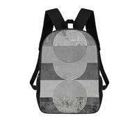 sinyumoney Gray Strokes 1 Children's School Backpack 3D Printed for Kids Travel Rucksacks Book Bags Kids School Bag 17inch