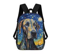 sinyumoney Great Dane Backpacks Kids School Backpack Fashion School Bag 3D Printed School Bag for Boys Elementary And Middle School Students 17inch