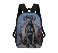 sinyumoney Great Dane Puppy Rucksack Daypacks Business Backpack Water Resistant Bookbag for Men/Women 17inch