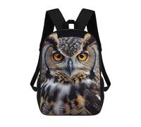 sinyumoney Great Horned Owl Portrait School Backpack Computer Rucksack for School/Work/Travel for School/Work/Travel 17inch