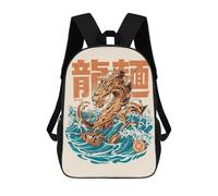 sinyumoney Great Ramen Dragon School Backpack Fashion Stationery Backpack Waterproof Casual Daypacks for Teenage Girls Boys Women Men 17inch