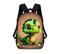sinyumoney Green Dragonling Adventure Rucksack Water Resistant Travel Backpack Computer Bag for Men, Women & Teenage Boys 17inch