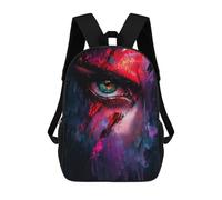 sinyumoney Green Eye with Red Streaks School Backpack Water Resistant Travel Backpack Computer Bag for Girls Boys Teenage 17inch