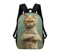 sinyumoney Grumpy Whiskers Backpack School Bag Lightweight Airport College Students Back Pack for Men, Women & Teenage Boys 17inch