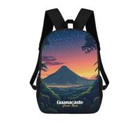 sinyumoney Guanacaste Costa Rica Sunset Backpacks Children's Backpacks School Bag 3D Printed Children's School Backpack Fashion Travel Backpacks for Kids Elementary Middle School 17inch