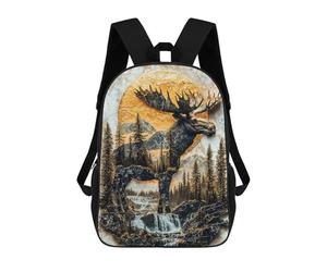 sinyumoney Guardian of The Golden Sun Backpack School Bag Large Water Resistant Laptop Backpack for School/Work/Travel 17inch